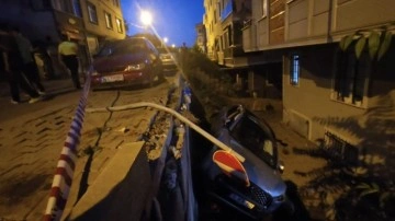 Sancaktepe'de cip apartman boşluğuna düştü: 1 yaralı