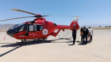 Şırnak’ta ambulans helikopter, çocuk hastayı nakletti