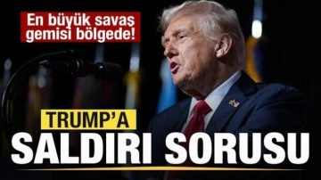 Son dakika: En büyük savaş gemisi bölgede! Trump'a 'Savaş' sorusu! Bazı fikirler var
