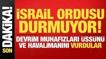 Son dakika: İsrail durmuyor! Devrim Muhafızları üssü ve havalimanını vurdular, ölüler var