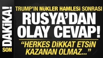 Son dakika: Rusya'dan Trump'a jet nükleer cevabı: Herkes dikkat etsin!