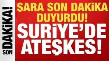 Son dakika: Şara duyurdu: Suriye'nin kuzeydoğusunda ateşkes imzalandı!