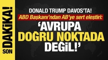 Son dakika... Trump'tan Davos'ta &ouml;nemli a&ccedil;ıklamalar