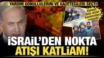 Soykırımcı İsrail'in hastane saldırısı kamerada: Kurtarma ekibini böyle vurdular!