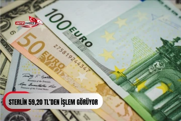 Sterlin 59,20 TL, dolar 44,70 TL, euro 51,55 TL&rsquo;den işlem g&ouml;r&uuml;yor
