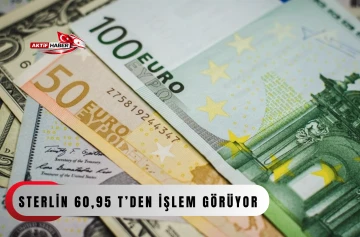  Sterlin 60,95 TL, euro 53,10 TL, dolar 45,10 TL&rsquo;den işlem g&ouml;r&uuml;yor
