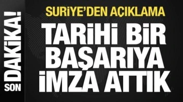 Suriye'den AB açıklaması: Tarihi bir başarı!