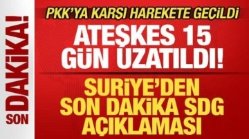 Suriye'den son dakika SDG ve PKK a&ccedil;ıklaması! Ateşkes 15 g&uuml;n uzatıldı