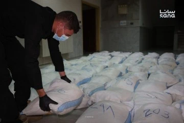 Suriye İçişleri Bakanlığı ekipleri 11 milyon captagon hapı ele geçirdi