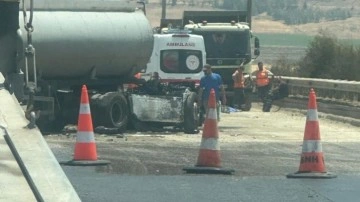 TAG Otoyolu'nda feci kaza: Tanker ile kamyon kafa kafaya çarpıştı: 2 ölü