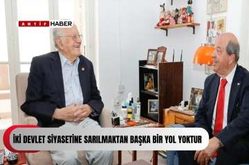 Tatar, eski Başbakan ve Meclis Başkanı Hakkı Atun’u evinde ziyaret etti