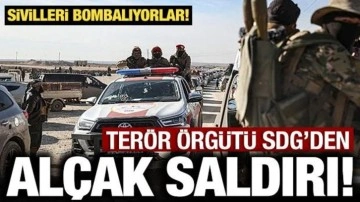 Ter&ouml;r &ouml;rg&uuml;t&uuml; YPG/SDG'den al&ccedil;ak saldırı: Sivilleri bombalıyorlar!