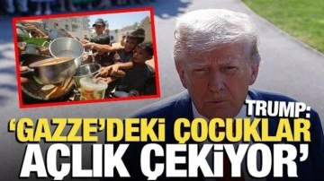 Trump: Gazze'deki çocuklar açlık çekiyor