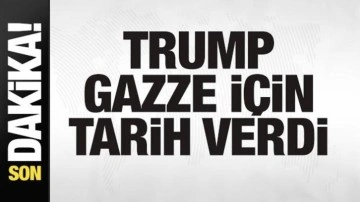 Trump Gazze için tarih verdi