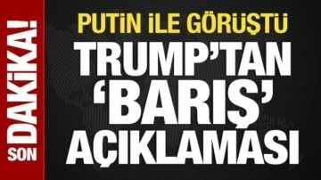 Trump, Putin ile görüştü: Açıklama geldi