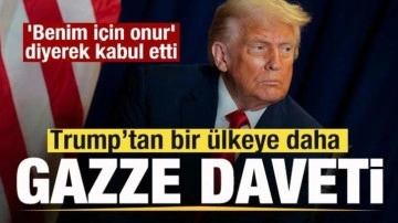 Trump'tan bir &uuml;lkeye daha Gazze daveti! 'Benim i&ccedil;in onur' diyerek kabul etti