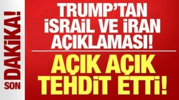 Trump'tan İsrail ve İran için son dakika açıklaması: Resmen açık açık tehdit etti!