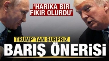 Trump'tan sürpriz barış önerisi: Harika bir fikir olurdu