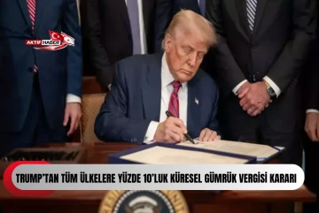 Trump&rsquo;tan t&uuml;m &uuml;lkelere y&uuml;zde 10&rsquo;luk k&uuml;resel g&uuml;mr&uuml;k vergisi kararı