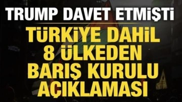 T&uuml;rkiye dahil 8 &uuml;lkeden Barış Kurulu a&ccedil;ıklaması
