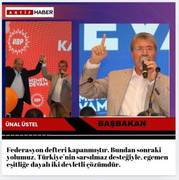 Üstel:&quot;Federasyon demek garantörsüzlük demektir&quot;