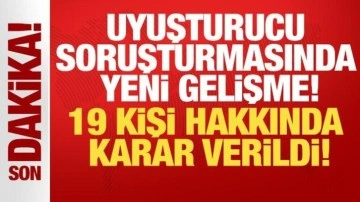 'Uyuşturucu' soruşturmasında 19 ş&uuml;pheli tutuklandı