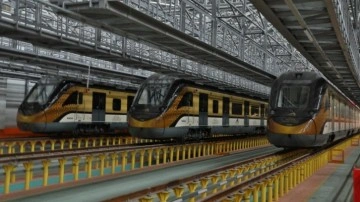 Yerli ve milli tren setinin 6'ncısı Gaziantep'e geldi