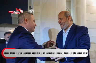  Bakan Fidan, Katar Başbakan Yardımcısı ve Savunma Bakanı Al Thani ile bir araya geldi